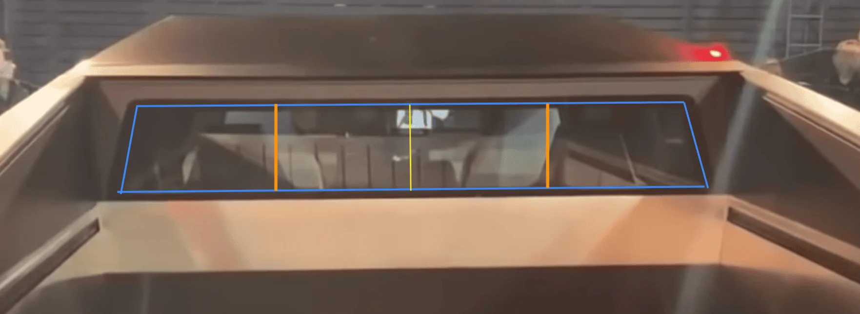 Tesla Cybertruck Mid-Gate possible? CT rear window profil