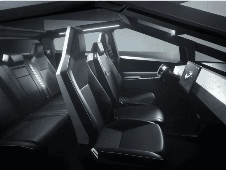 Tesla Cybertruck Rear leg room 1638568146927