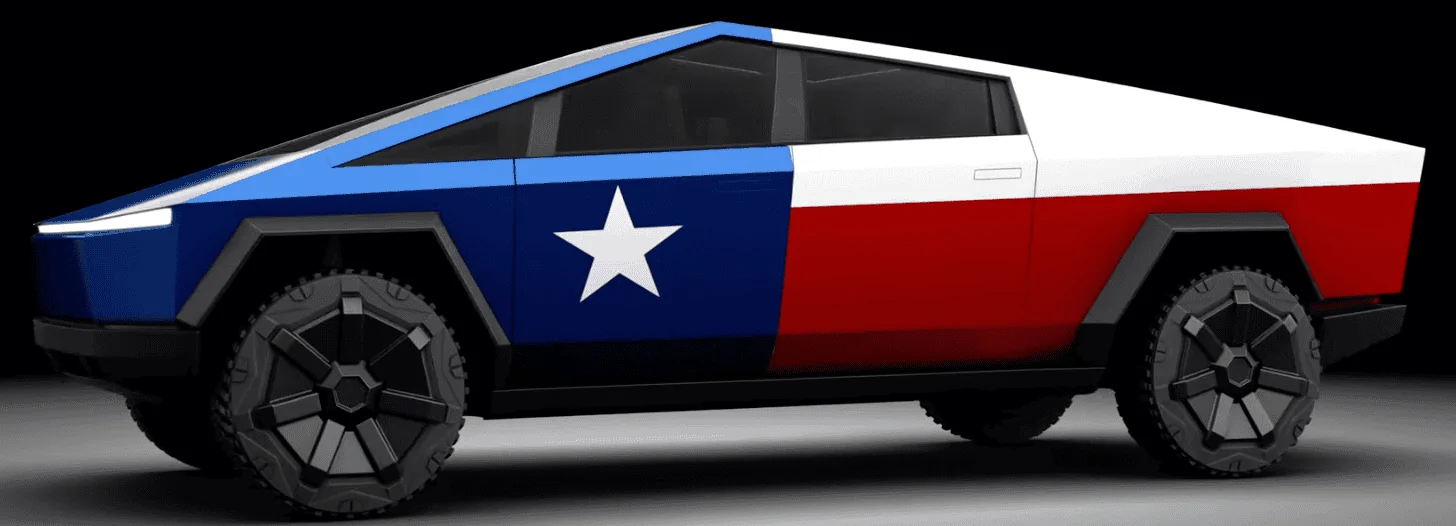 Tesla Cybertruck Cybertruck - Texas State Truck Screen Shot 2021-12-05 at 7.52.17 PM