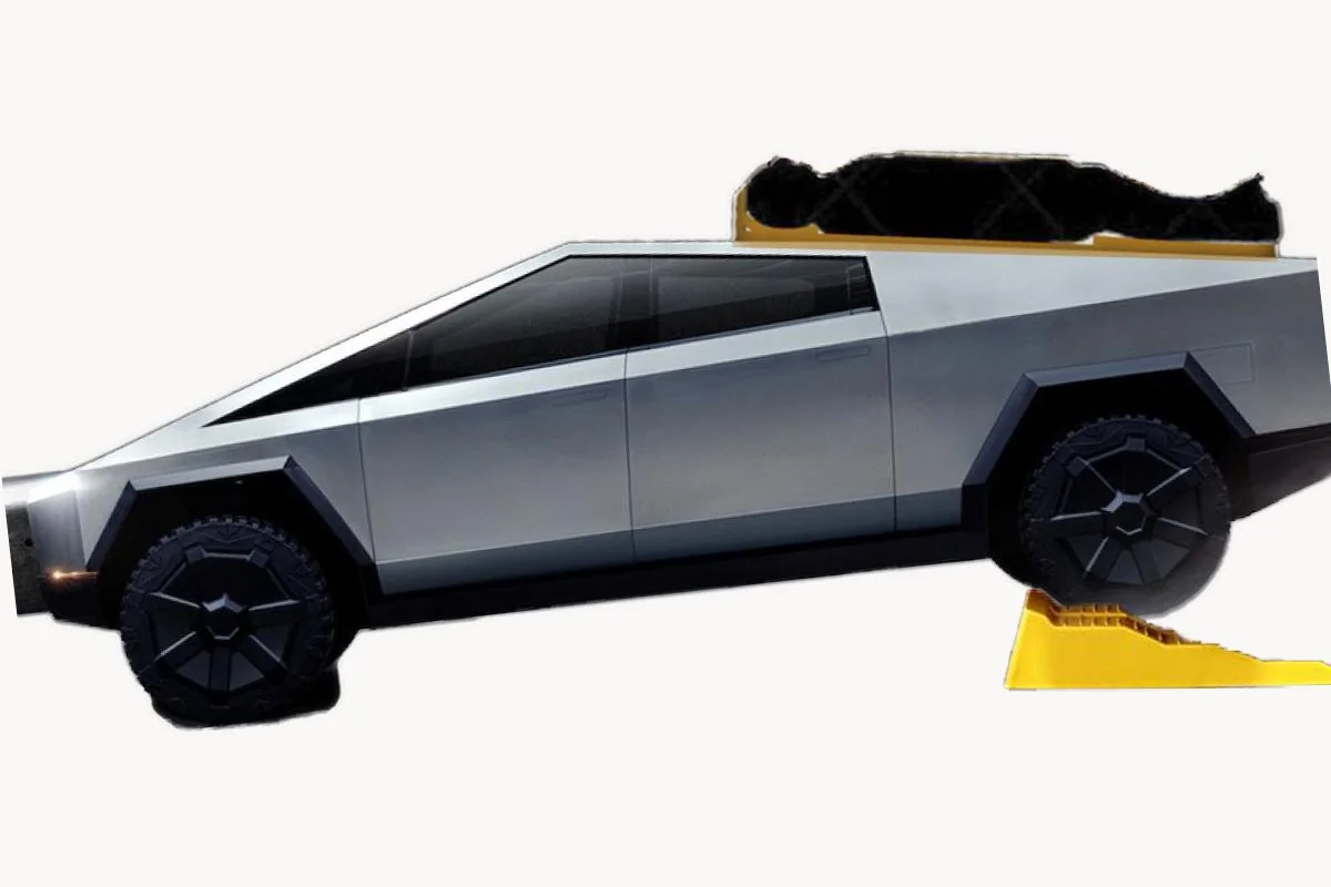 Tesla Cybertruck Mid-gate Impossible? Best cab sleeping solution for one? - or kookiest idea yet? level sl