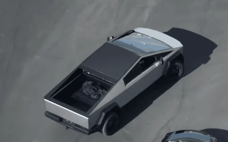Tesla Cybertruck ? [Update: NOT Production Wiper] New Cybertruck design spied! Shortened front, no door handles, side mirrors, curved windshield glass! [Dec. 10] 1639162214975