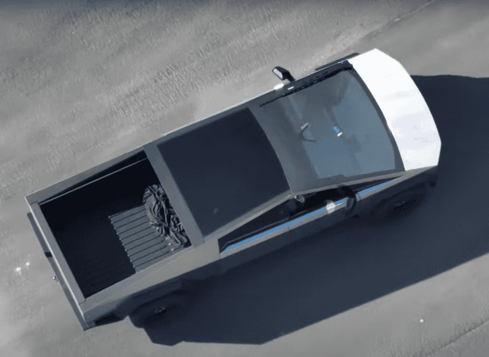 Tesla Cybertruck ? [Update: NOT Production Wiper] New Cybertruck design spied! Shortened front, no door handles, side mirrors, curved windshield glass! [Dec. 10] 1639162402778