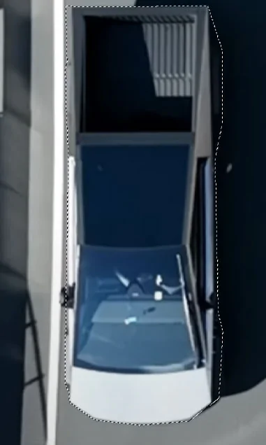 Tesla Cybertruck ? [Update: NOT Production Wiper] New Cybertruck design spied! Shortened front, no door handles, side mirrors, curved windshield glass! [Dec. 10] overhead-1
