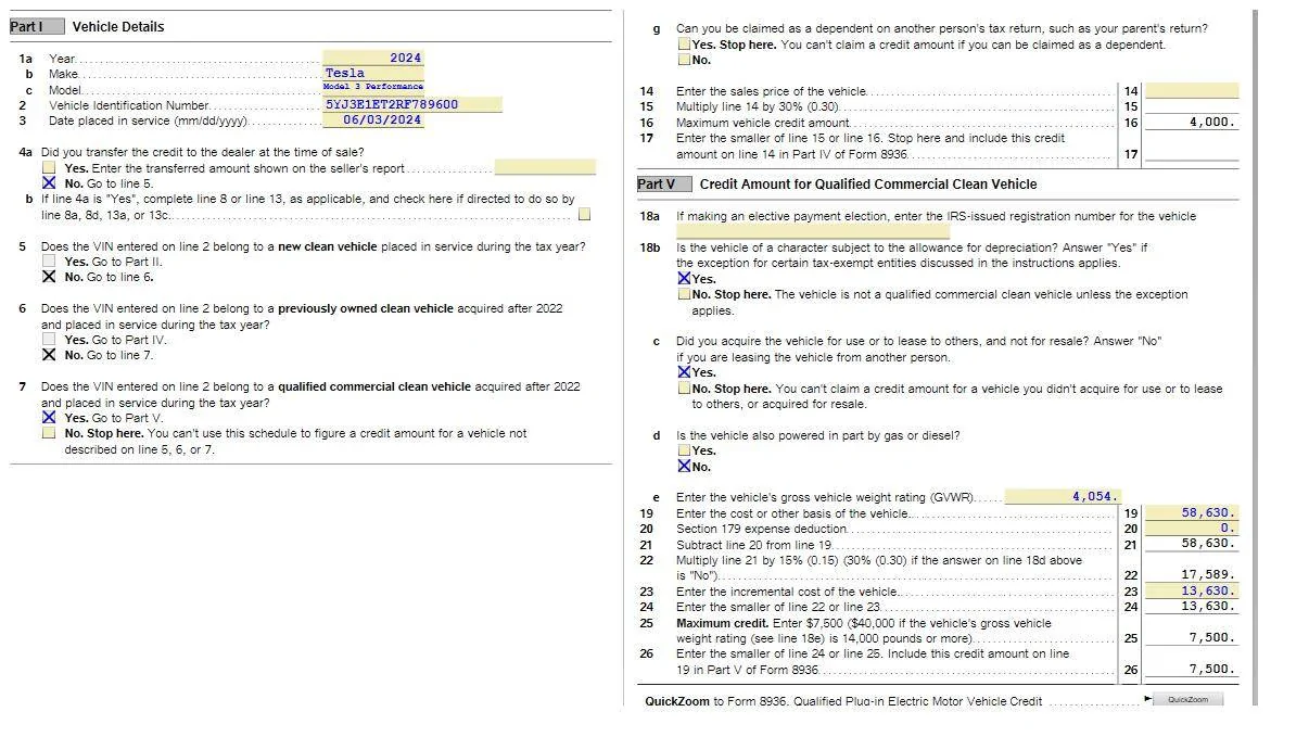 Tesla Cybertruck Major mistake by (CPA!) with Commercial Clean Vehicle Tax Credit imag