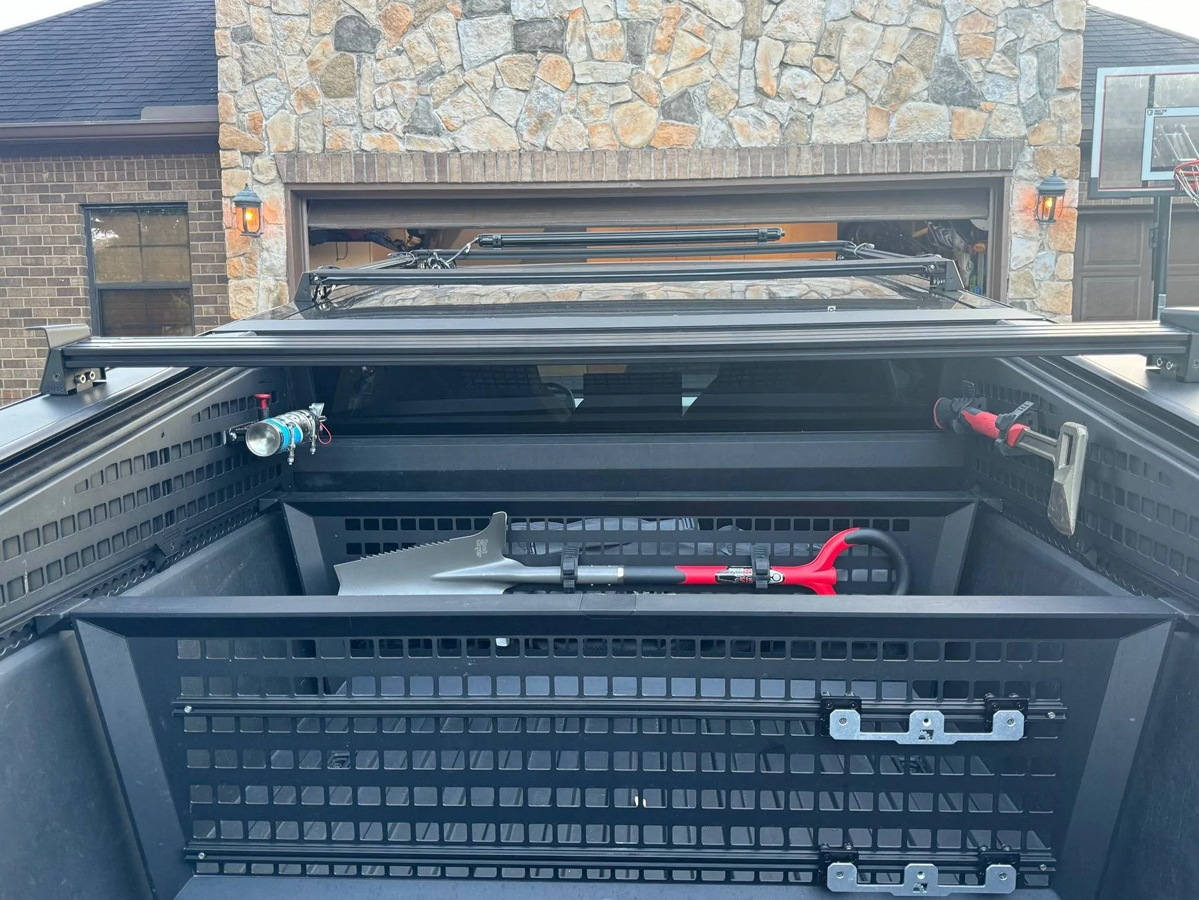 Tesla Cybertruck 110V to 12V ac to dc converter question Roof Racks