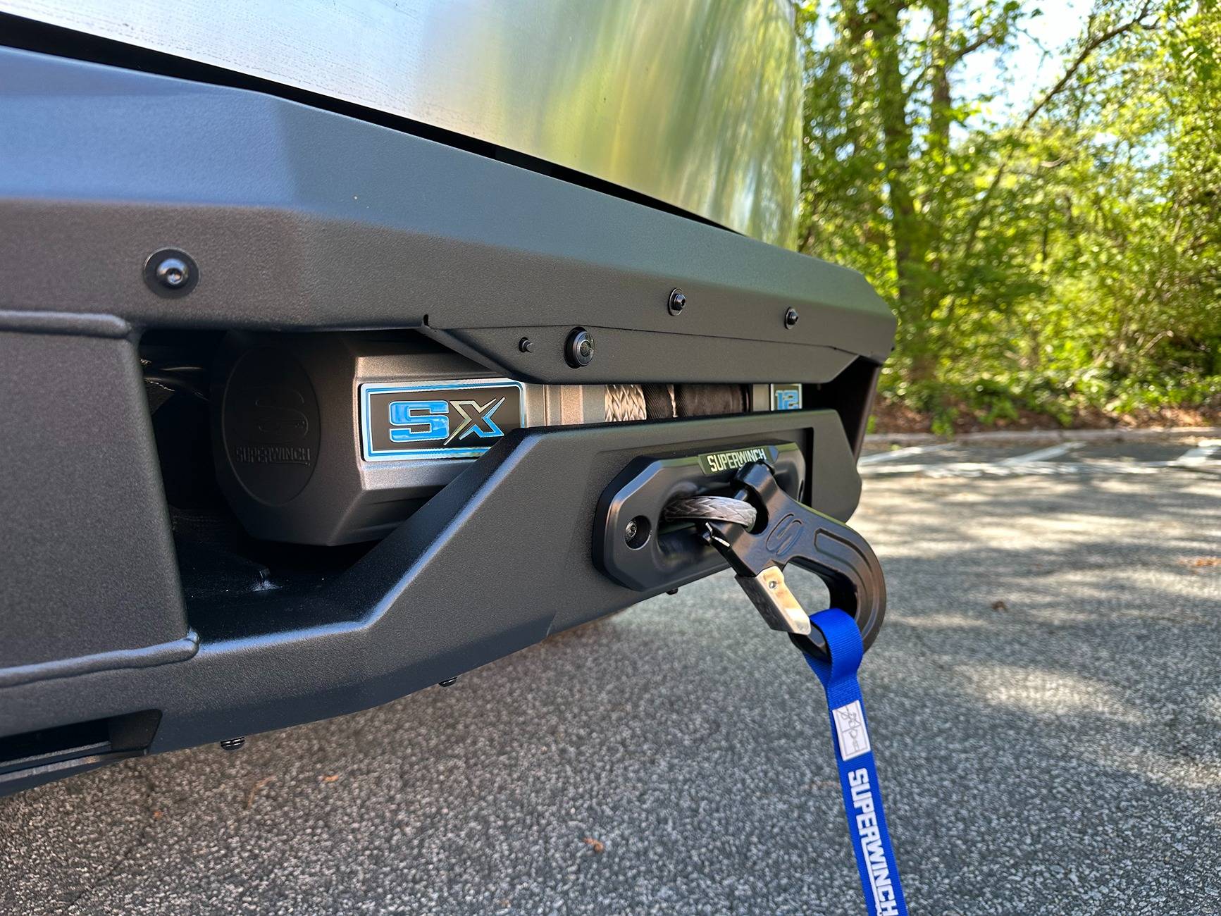 Tesla Cybertruck Introducing T Sportline CTX Extreme Duty Front Bumper with Integrated Winch (High-Output) & Lighting IMG_2598