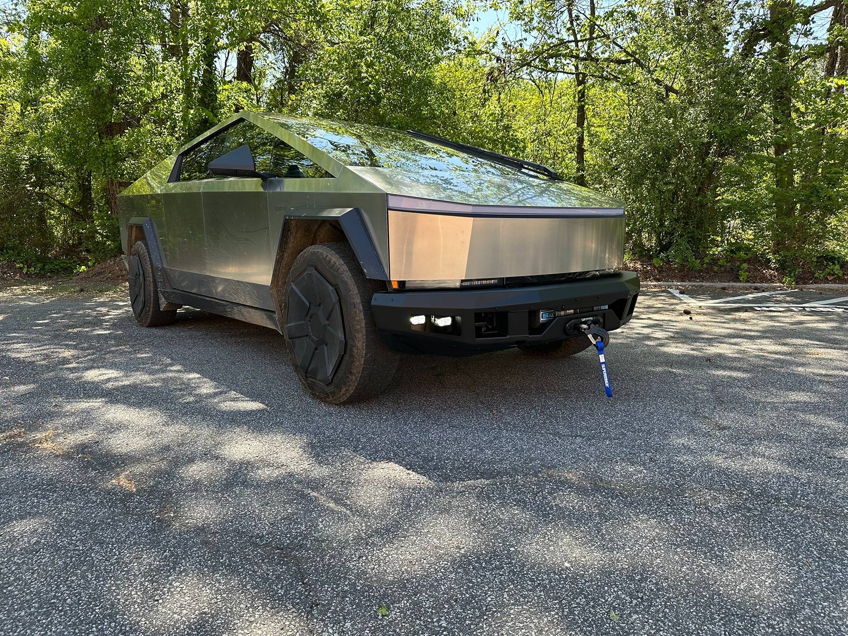 Tesla Cybertruck Introducing T Sportline CTX Extreme Duty Front Bumper with Integrated Winch (High-Output) & Lighting IMG_2605