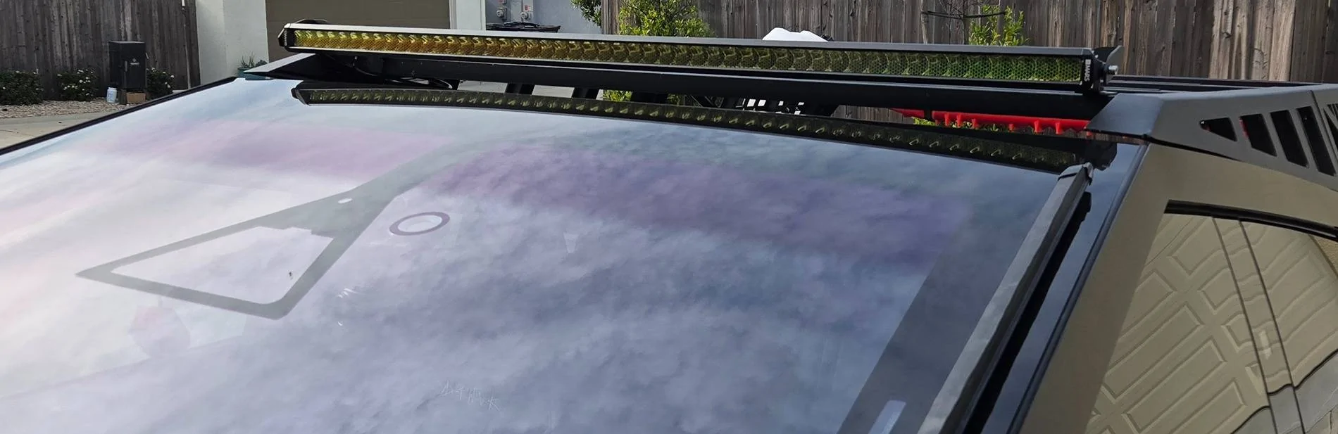 Tesla Cybertruck MARSAG.CO 50" Lightbar with VViViD Bio HEX+ Air-Tint Headlight Vinyl 20250416_170819