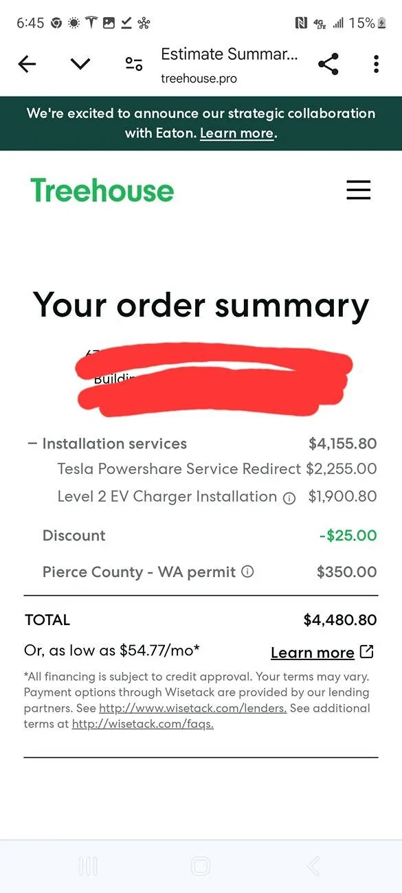 Tesla Cybertruck Super great powershare install estimate Screenshot_20250417_184550_Chrom