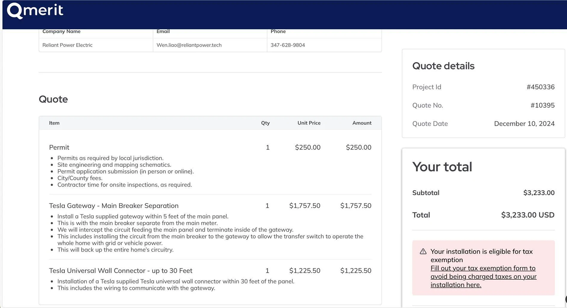 Tesla Cybertruck Super great powershare install estimate Screenshot 2025-04-18 at 10.28.54 AM