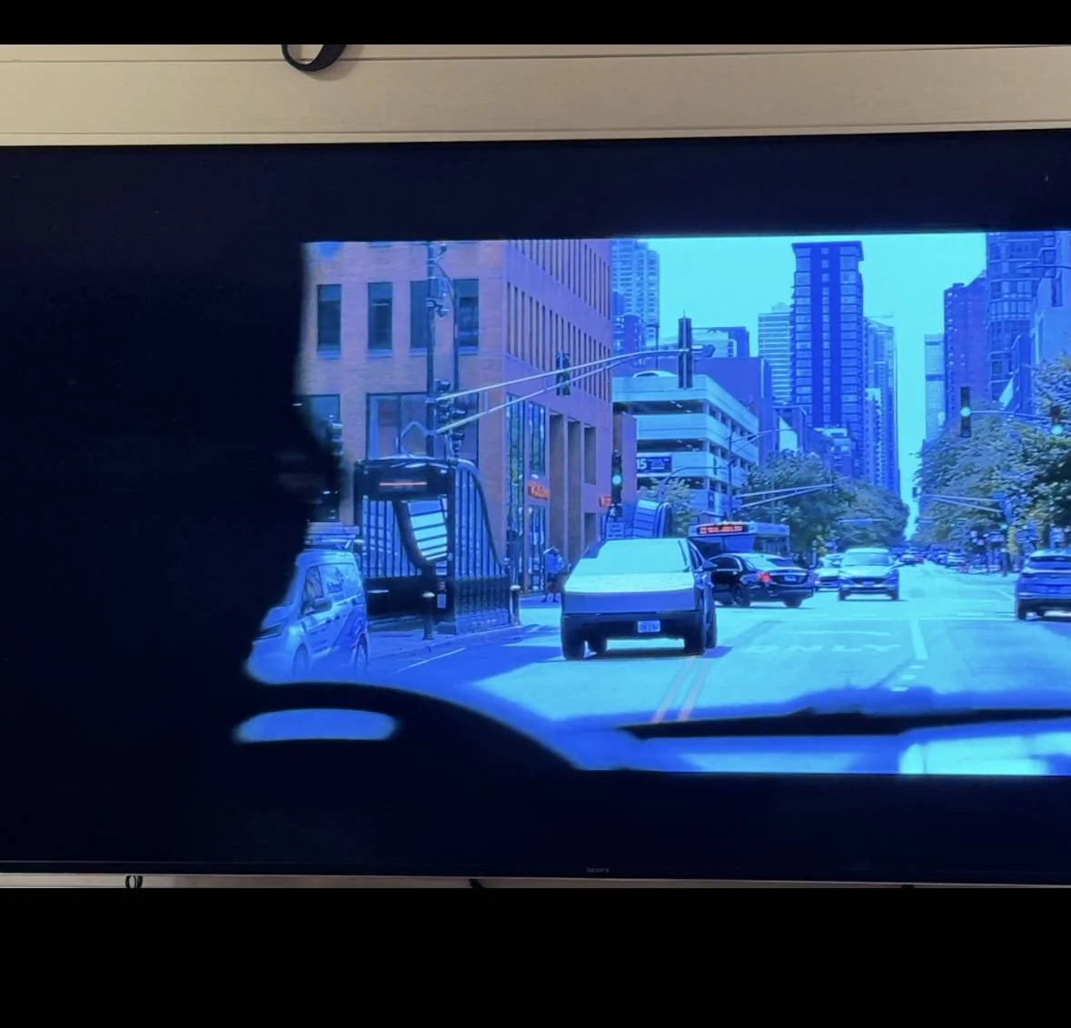 Tesla Cybertruck First CT cameo in a movie scene IMG_2242
