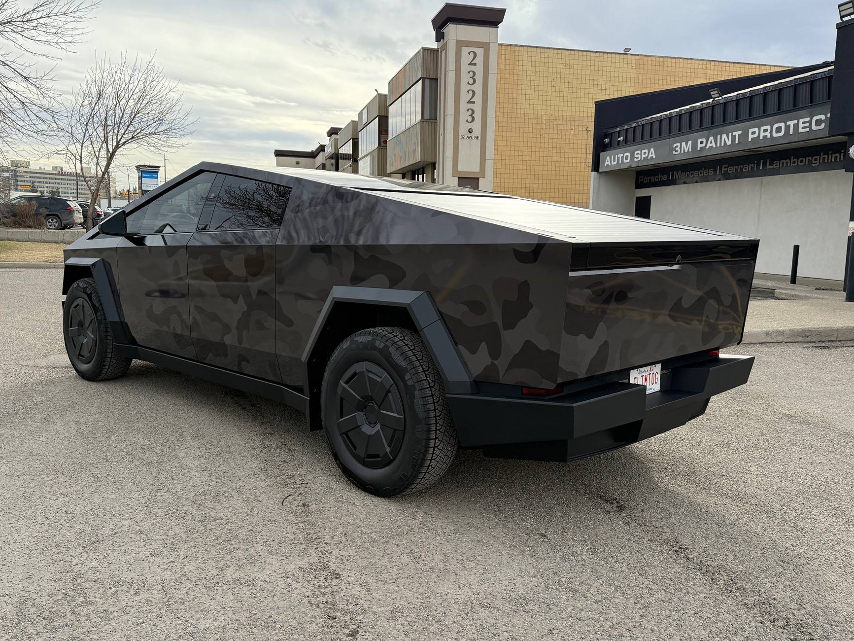 Tesla Cybertruck Camo / Camouflage Vinyl Wrap & PPF Cybertruck -- Photos & Videos IMG_3188