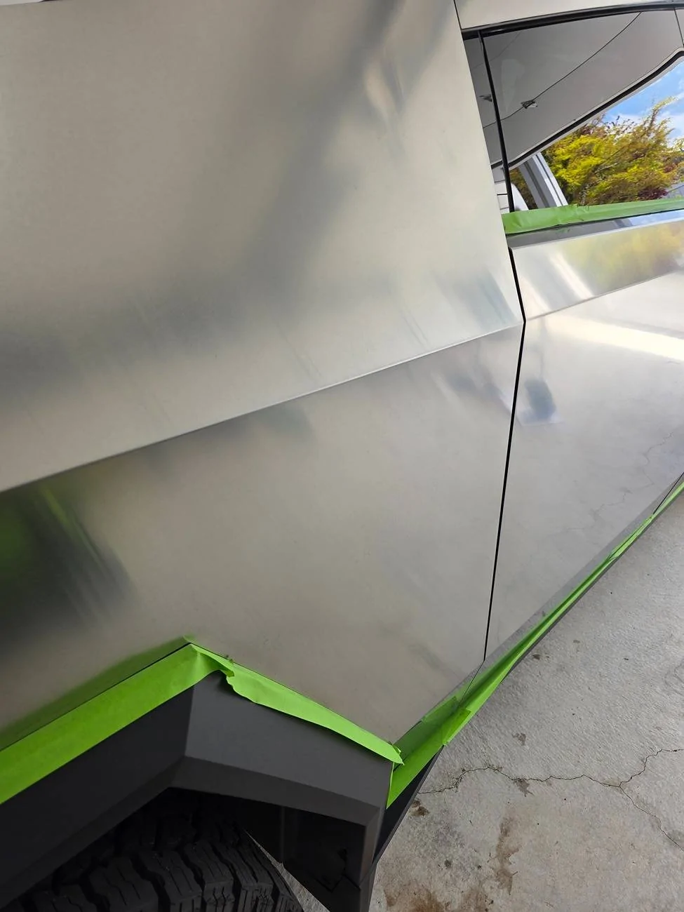 Tesla Cybertruck Exterior Stainless Steel Panel Refinishing + DIY Metal Ceramic Coating 20250418_142243