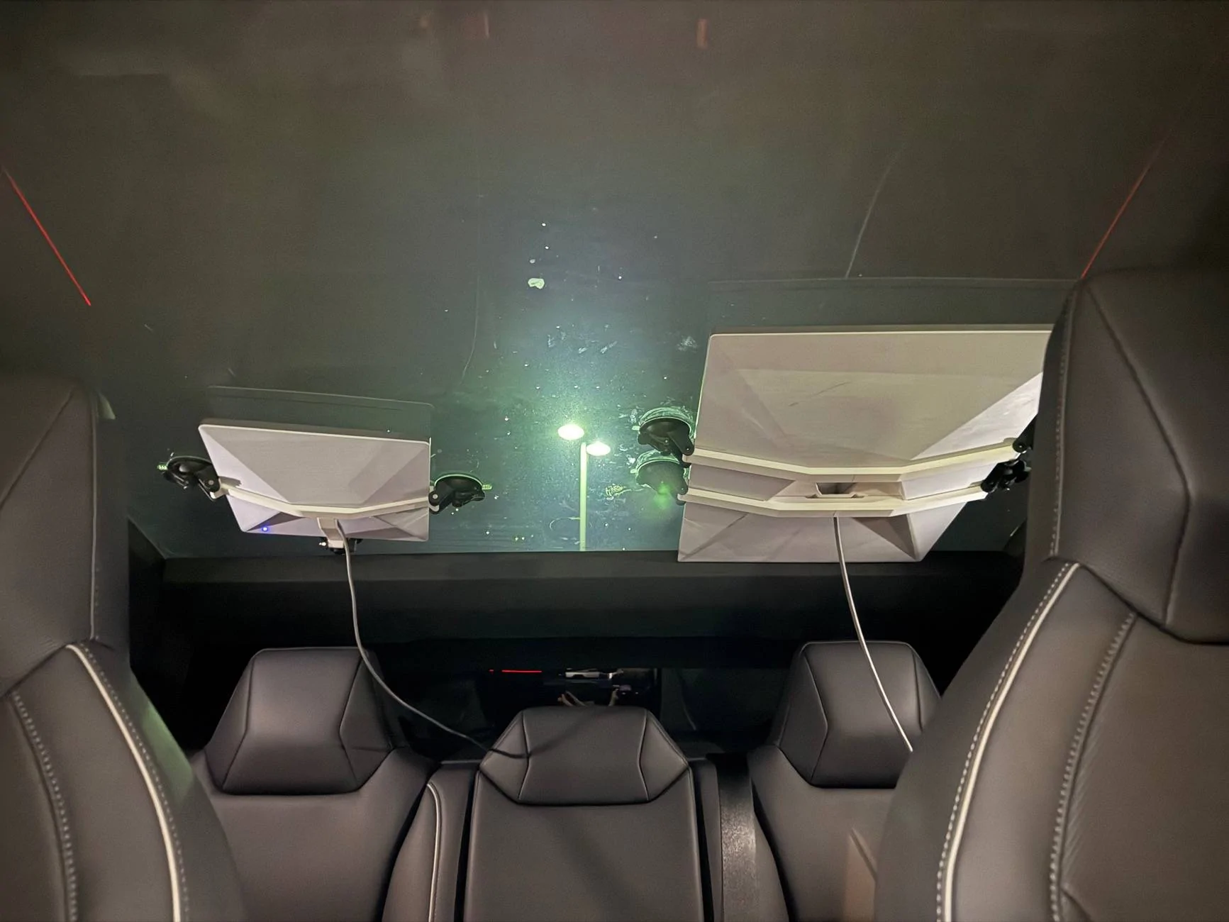 Tesla Cybertruck Starlink mini roof mount power adapter cable (without having to run a cable into the bed) IMG_0651