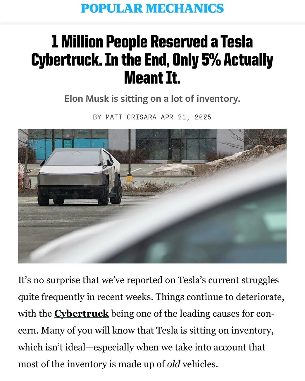 Tesla Cybertruck Production Long Range RWD Cybertruck first sighting at Giga Texas today IMG_0534