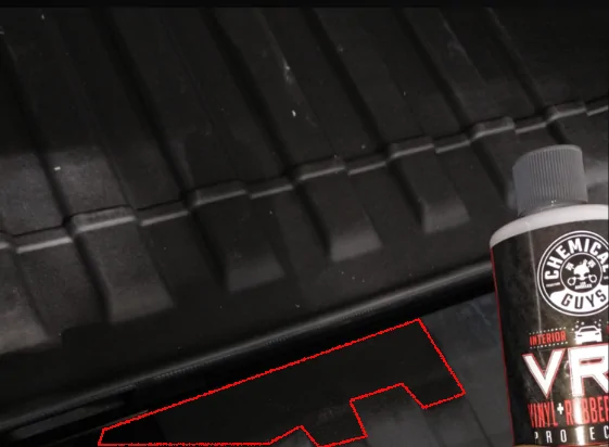 Tesla Cybertruck Vault trim Improvement - VRP Chemical Guys red0