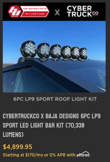 Tesla Cybertruck Recommendations needed for aftermarket CT Lightbar? Screenshot 2025-04-22 at 3.38.00 PM
