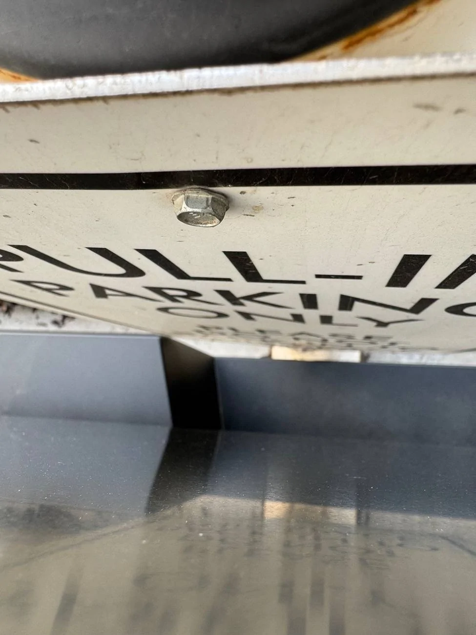 Tesla Cybertruck FSD drove into a post at supercharger in Rochester WA {filename}