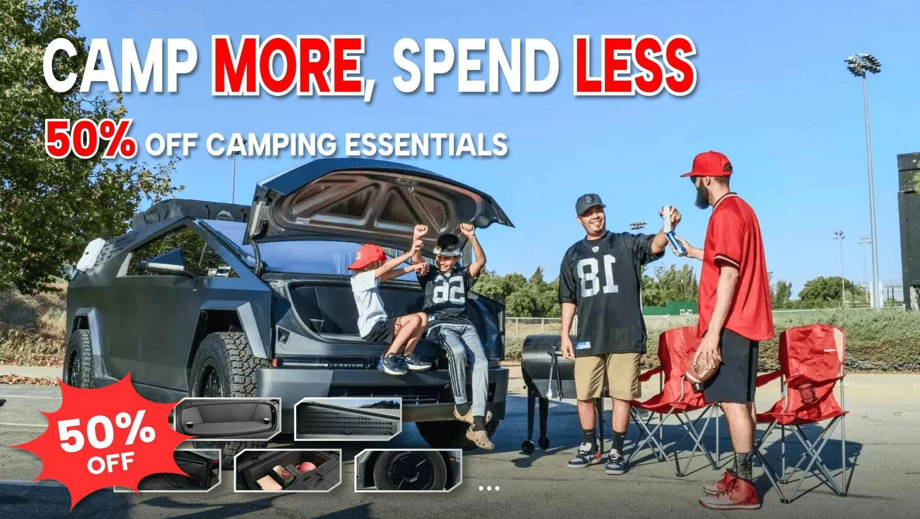 Tesla Cybertruck [Limited Time Offer] 50% OFF Camping Essentials by Cybergear – Get Ready for Adventure! a11cc5358d215e23ab8864ea4c16e08