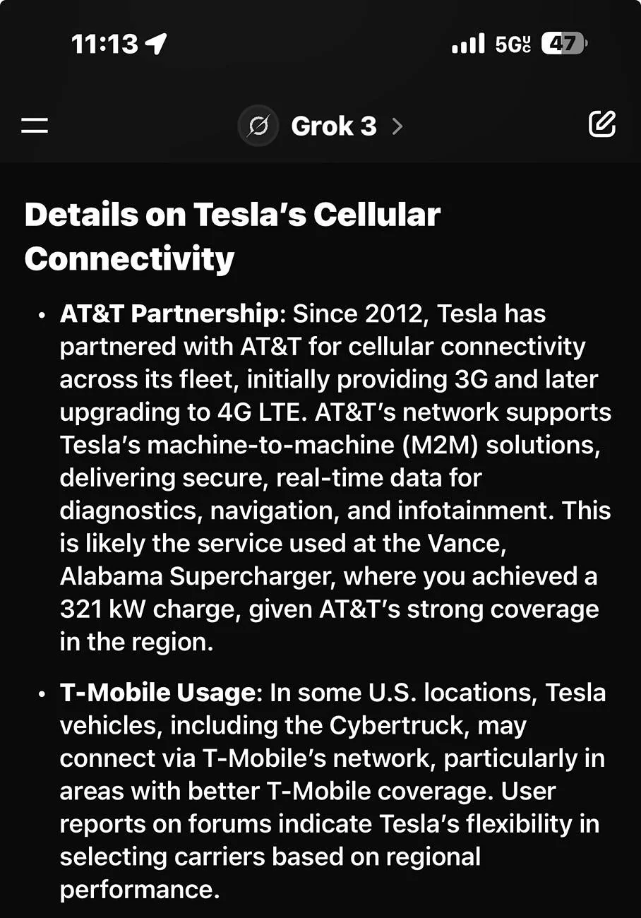 Tesla Cybertruck LTE coverage changes IMG_5168