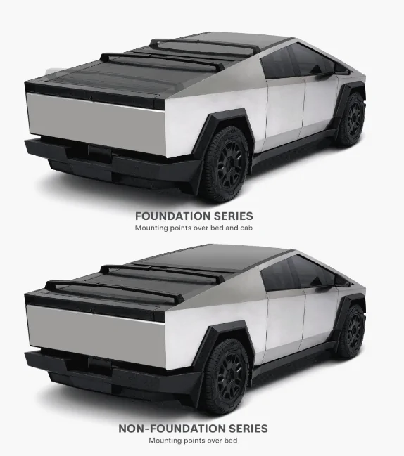 Tesla Cybertruck Missing Roof applique for securing accessaries. zimage9984
