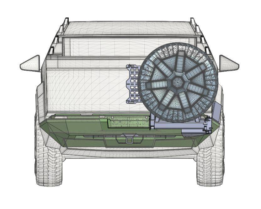 Tesla Cybertruck Any suggestion of tailgate spare tire mount solution?? Unknown-1