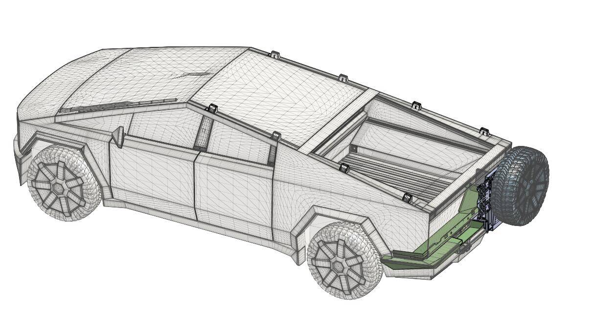 Tesla Cybertruck Any suggestion of tailgate spare tire mount solution?? Unknown-2