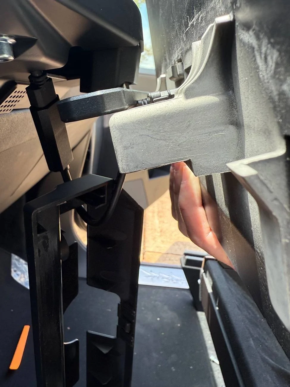 Tesla Cybertruck Help Installing Screen Swivel IMG_0837