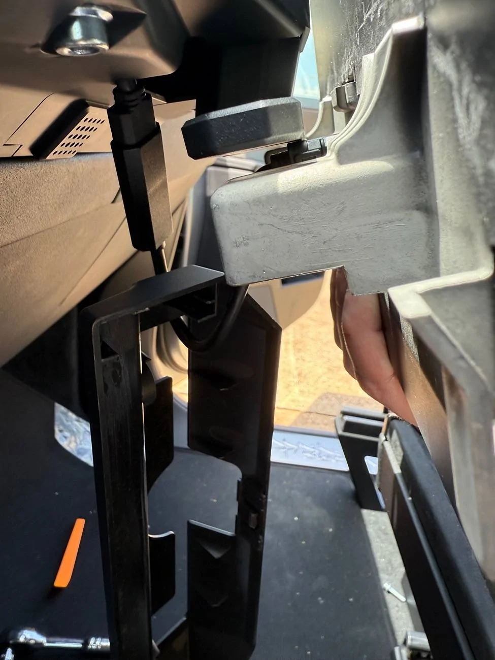 Tesla Cybertruck Help Installing Screen Swivel IMG_0838
