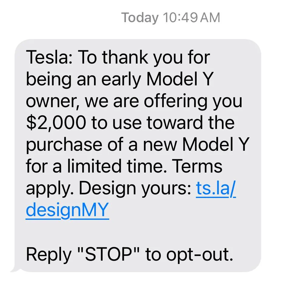 Tesla Cybertruck It’s nice to be acknowledged as an early supporter! IMG_4843