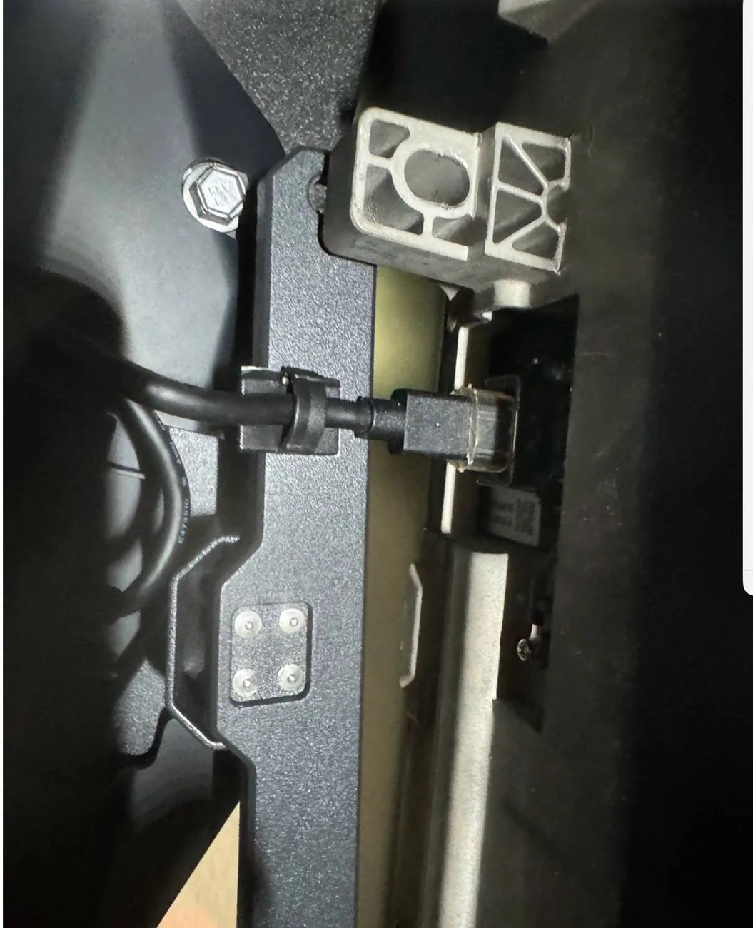 Tesla Cybertruck Help Installing Screen Swivel IMG_2263