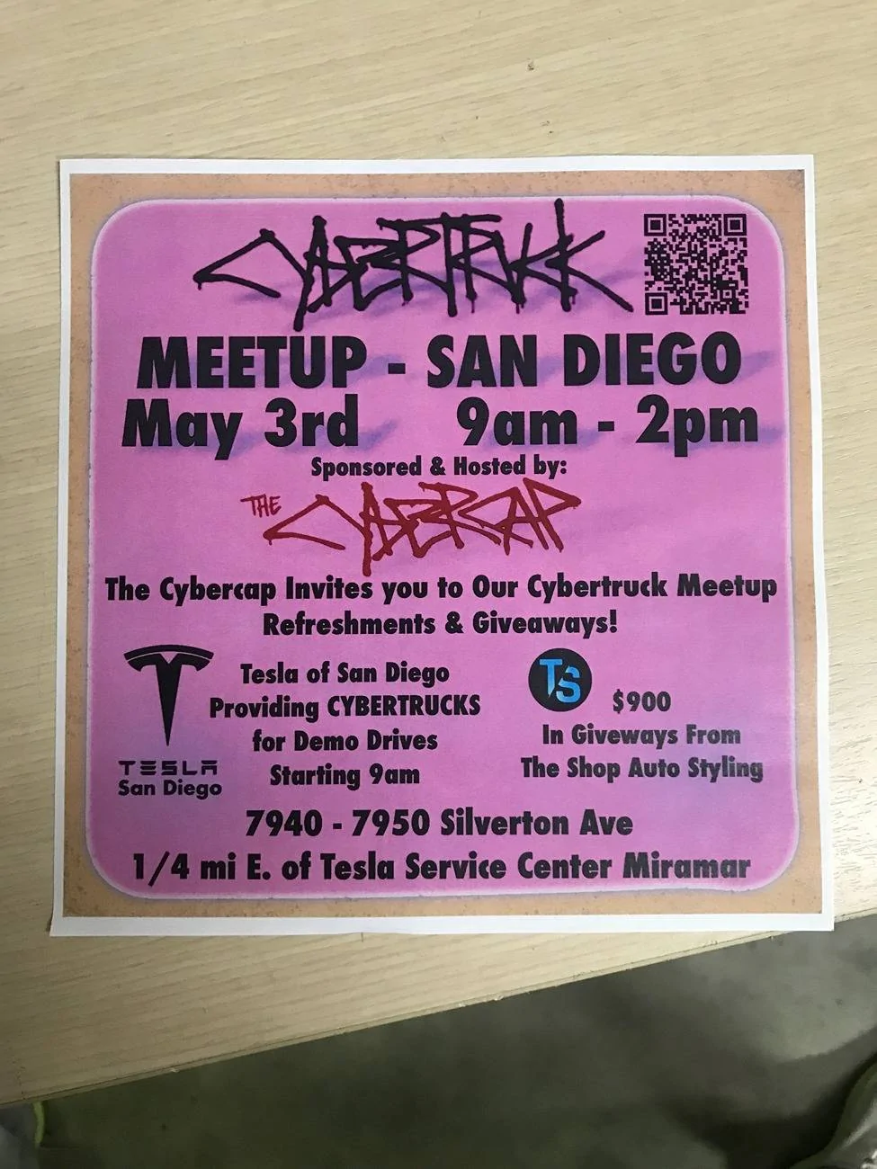 Tesla Cybertruck Greetings! San Diego Meetup Saturday 5/3 9am-2pm IMG_4518