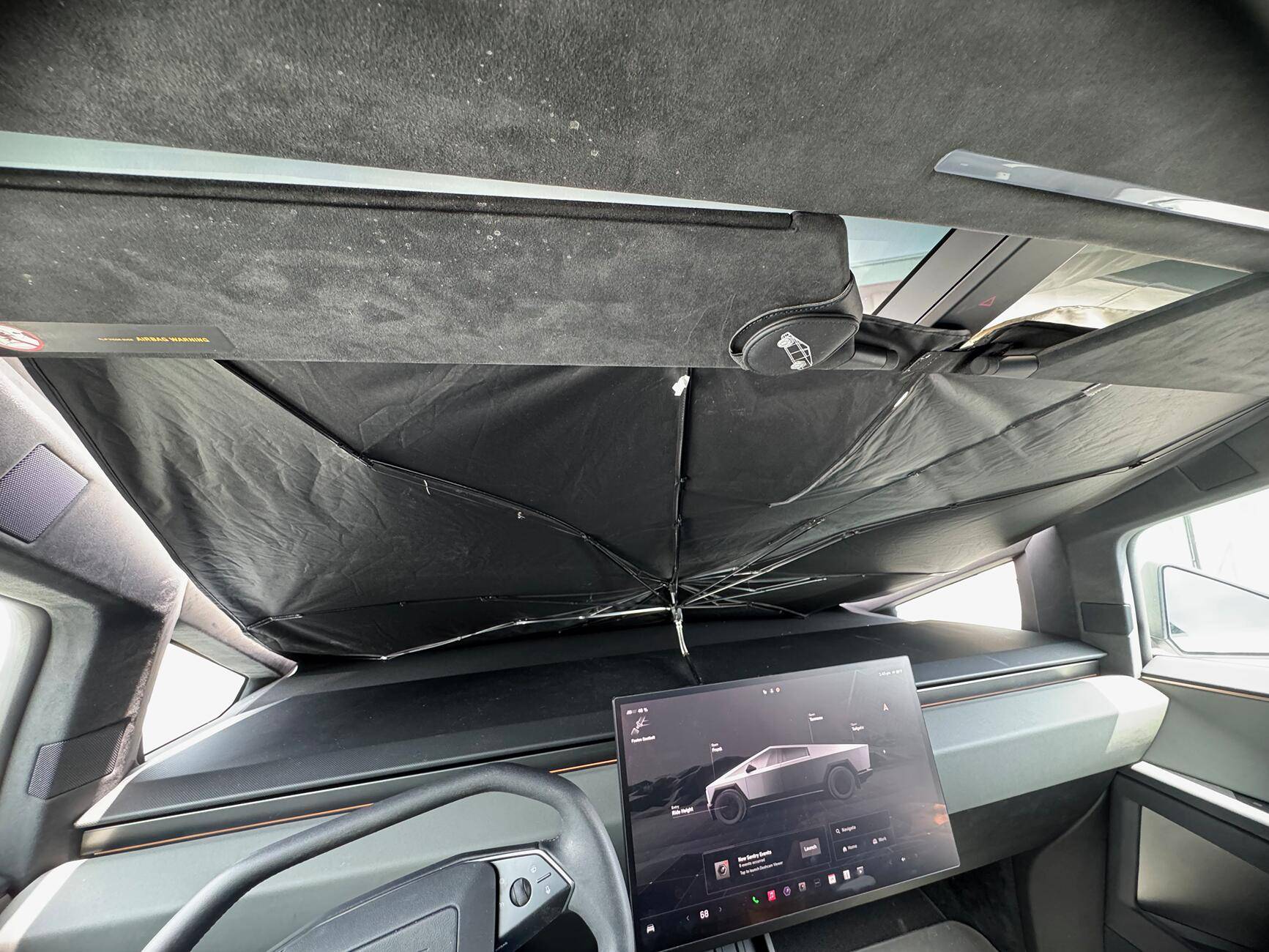 Tesla Cybertruck Any recommendation for CT Windshield sun screen / sunshade? From Inside
