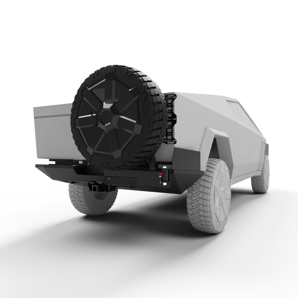 Tesla Cybertruck 💥 CYBERTRUCKco Heavy-Duty Aluminum Rear Bumper launched! 💥 Rear-bumper-10