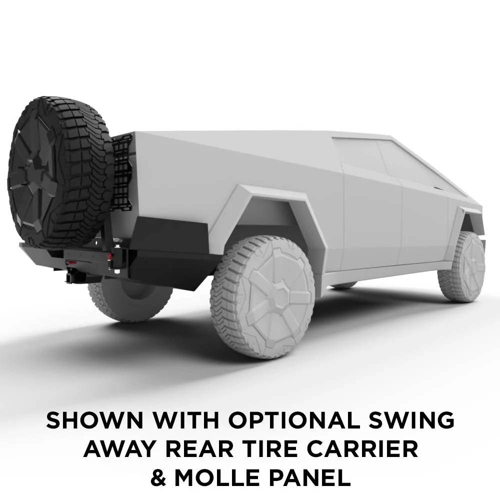Tesla Cybertruck Compilation: Off-Road Aftermarket Accessories & Parts eavy-duty-offroad-rear-bumper-from-cybertruckco-22