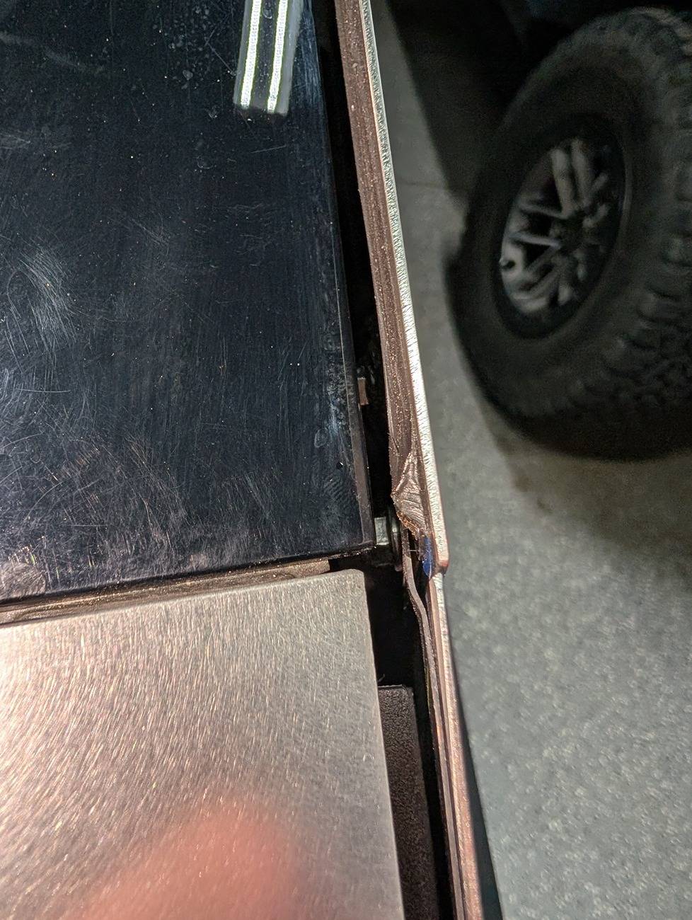 Tesla Cybertruck Cantrail Seal Installation and Other Delivery Issues Adhesive