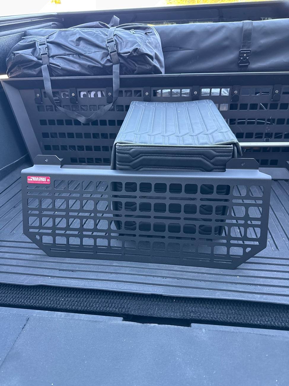 Tesla Cybertruck Cybertent friendly vault mods, habits and hacks. IMG_2040