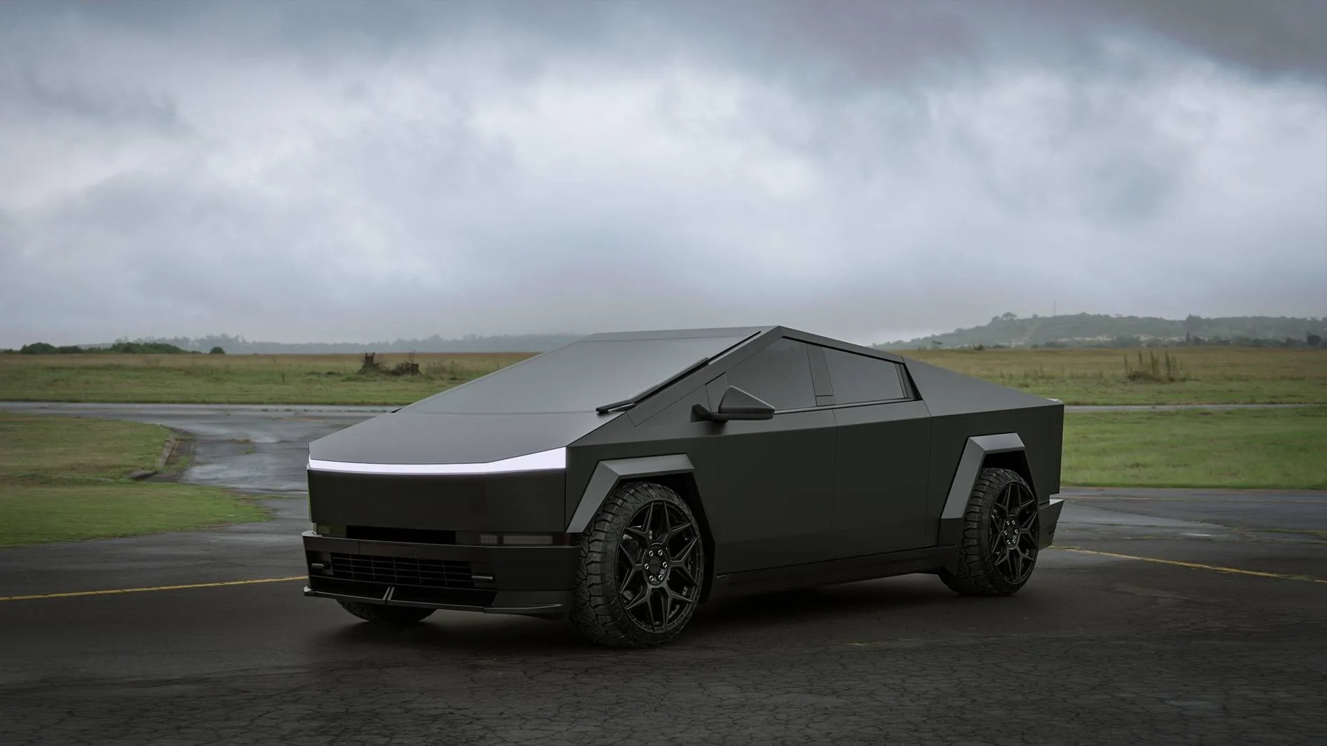 Tesla Cybertruck New: Carbon fiber body kit for Cybertruck by Renegade Design 17-1