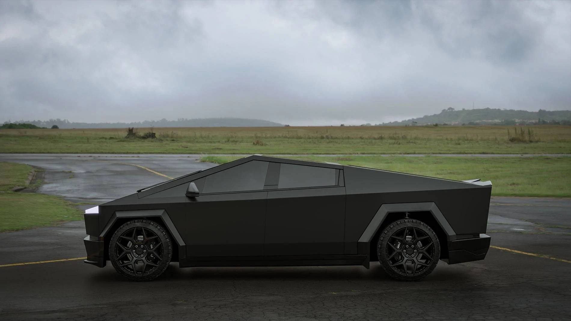 Tesla Cybertruck New: Carbon fiber body kit for Cybertruck by Renegade Design 19-1