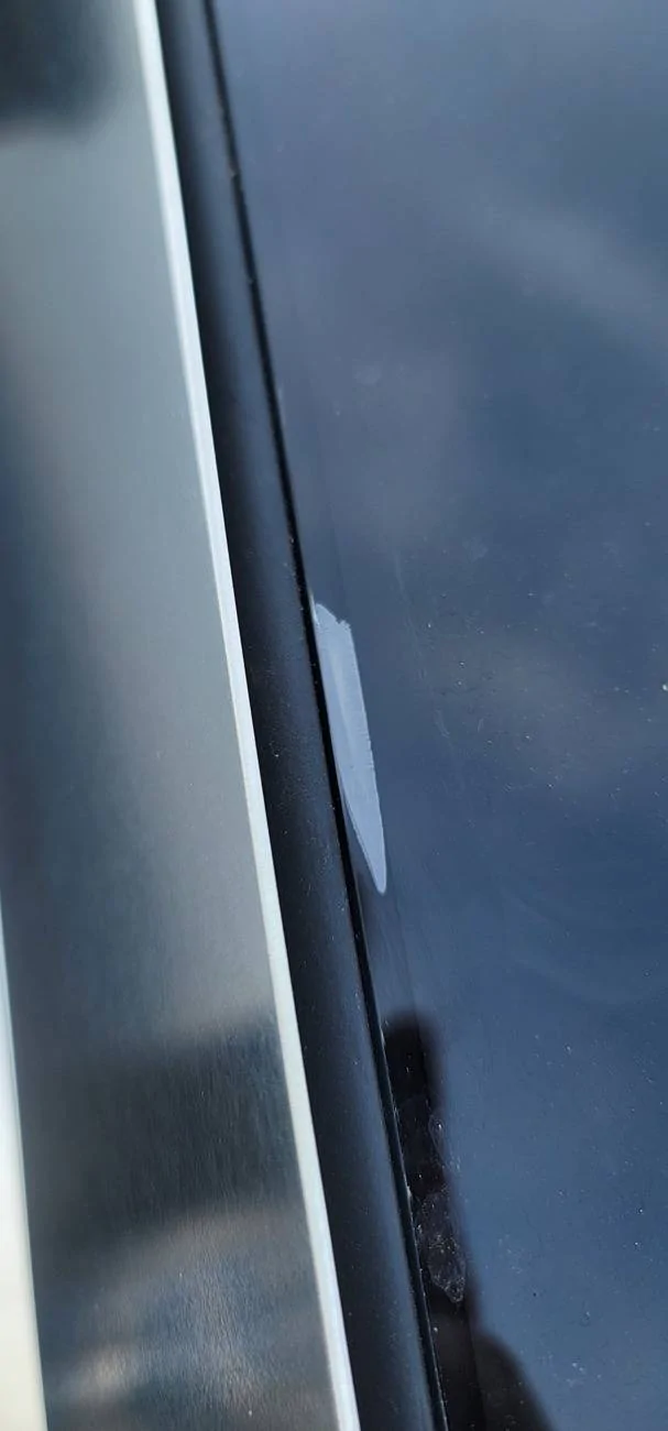 Tesla Cybertruck Windshield delamination? 20250506_175135