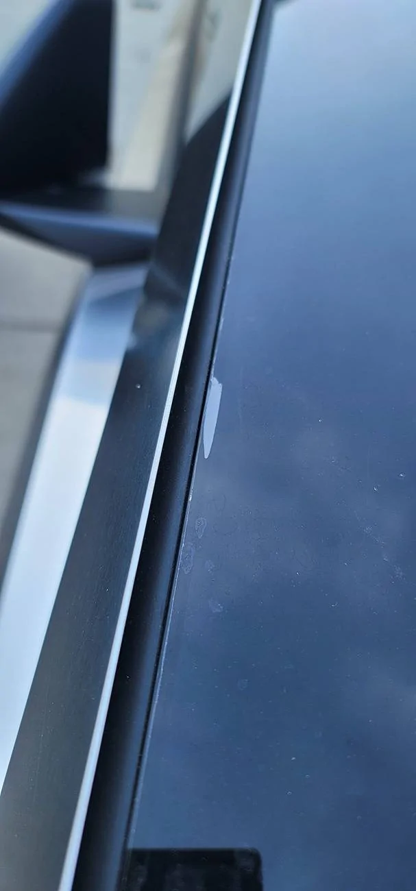 Tesla Cybertruck Windshield delamination? 20250506_175129