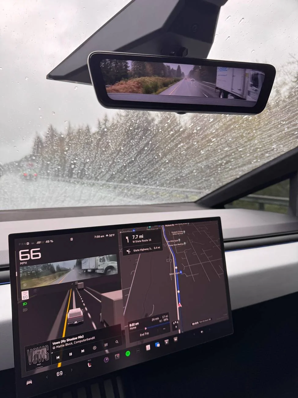 Tesla Cybertruck Best digital rearview mirror recommendations? IMG_3583