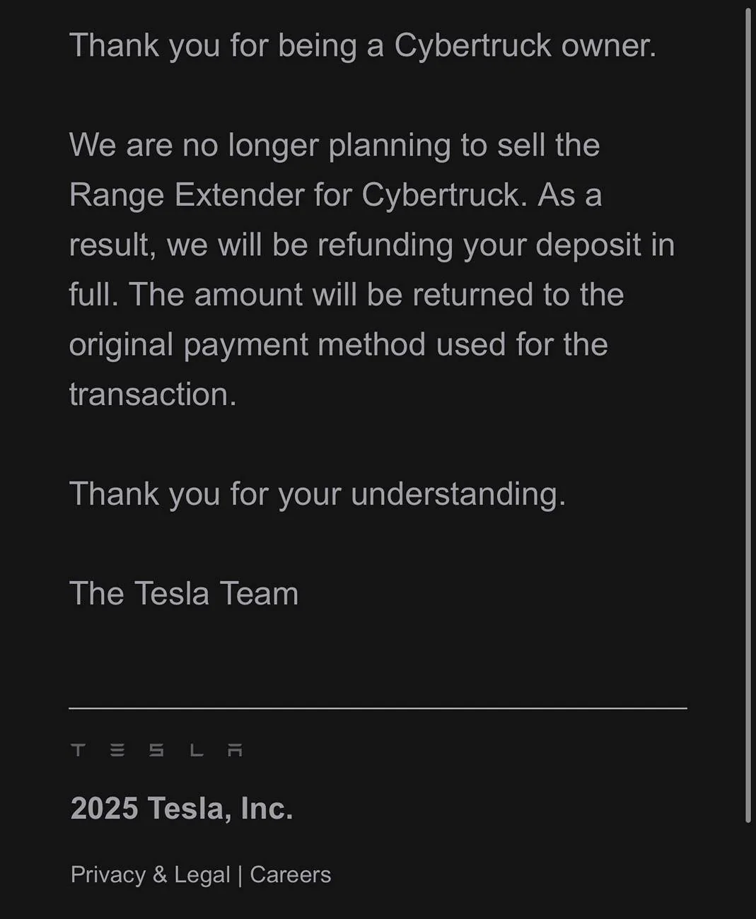Tesla Cybertruck Range Extender Officially Cancelled! IMG_2285
