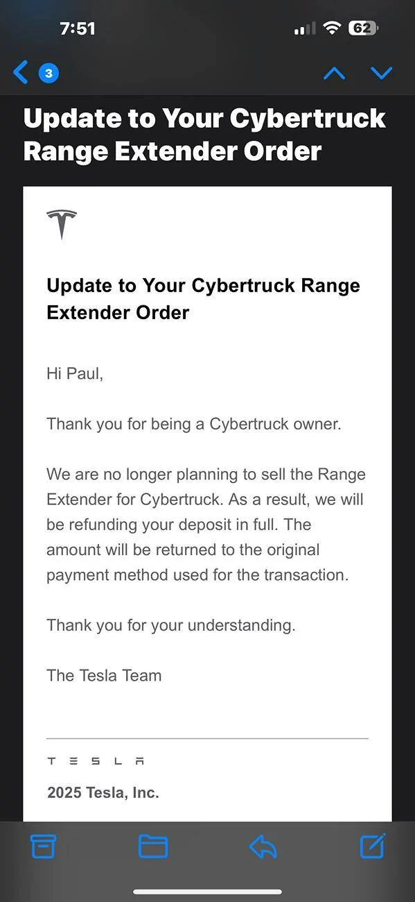 Tesla Cybertruck Range Extender Officially Cancelled! IMG_4405