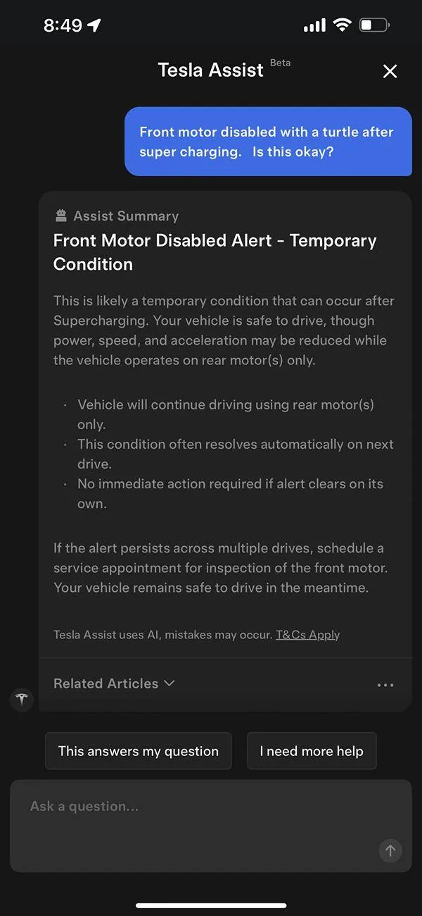 Tesla Cybertruck DI_a138 - Front motor disabled - Ok to drive IMG_3314