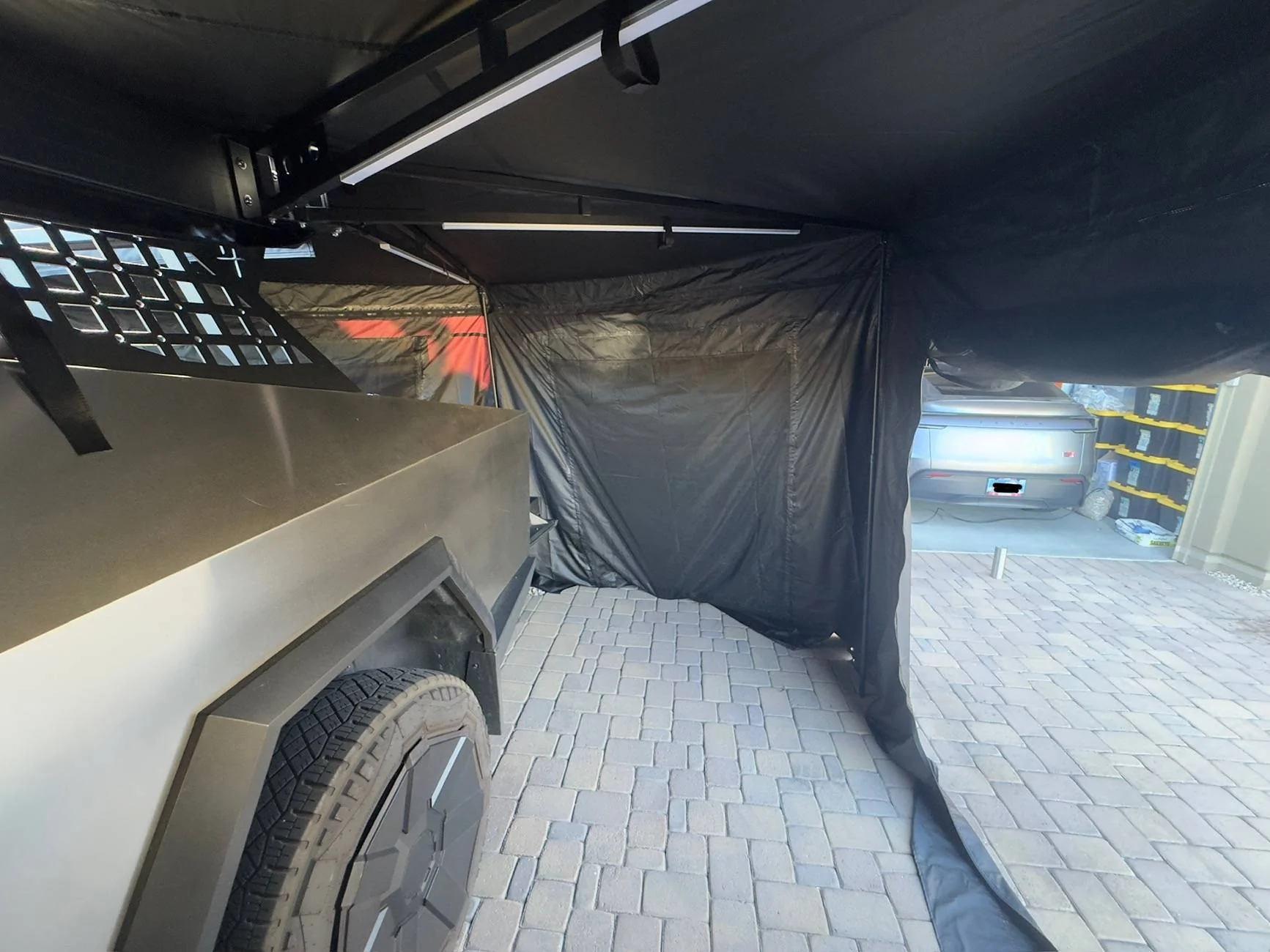 Tesla Cybertruck Installed OpenRoad 270 Degree awning, Getting ready for some camping! IMG_4578