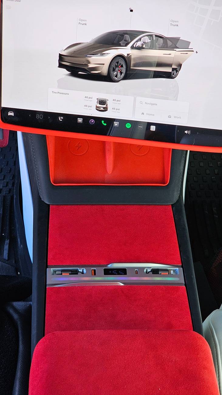 Tesla Cybertruck Alcantara armrest DIY wrap (for extra sensitive elbows) 😎 20250118_133528