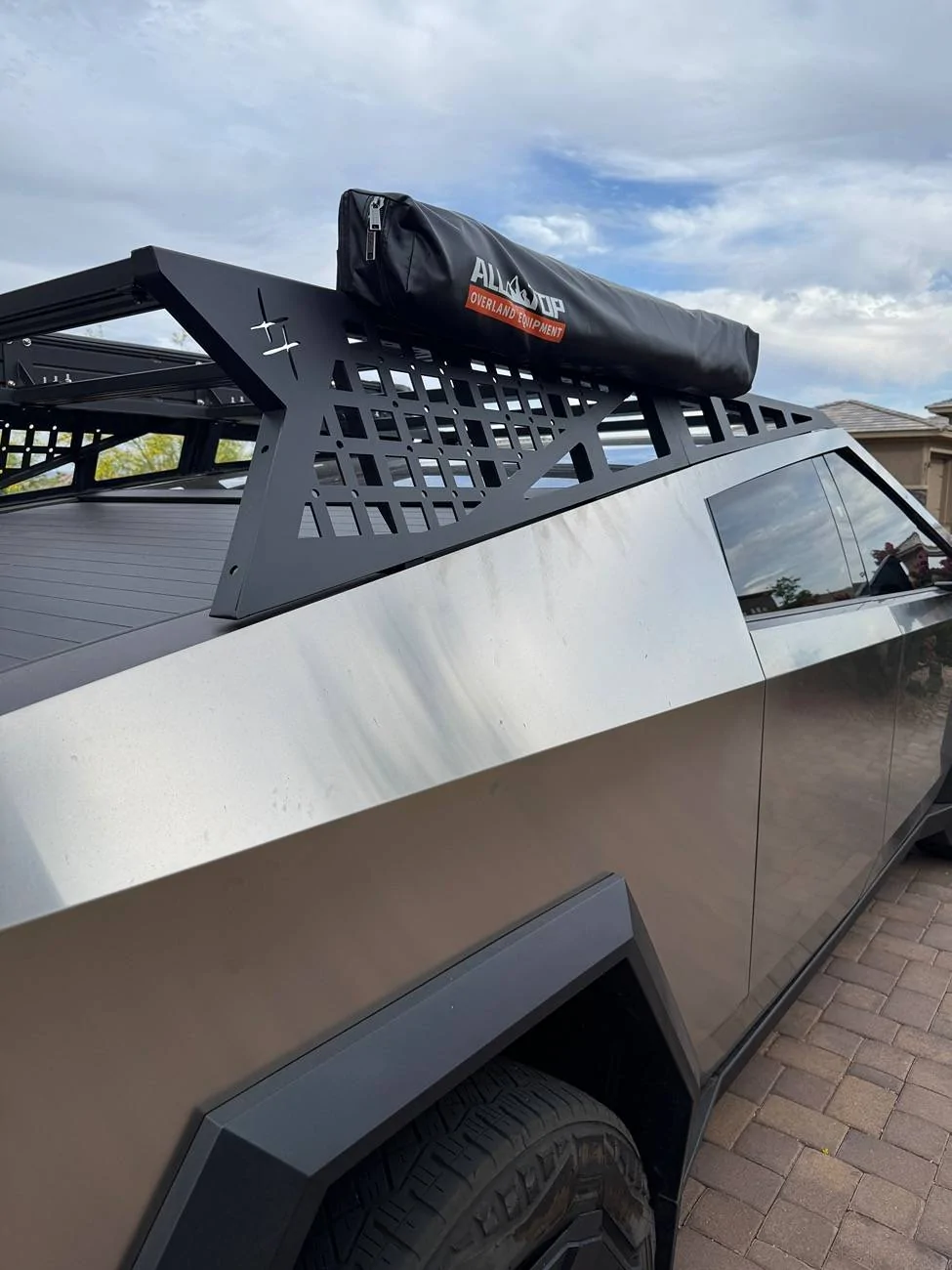 Tesla Cybertruck Installed OpenRoad 270 Degree awning, Getting ready for some camping! IMG_4633