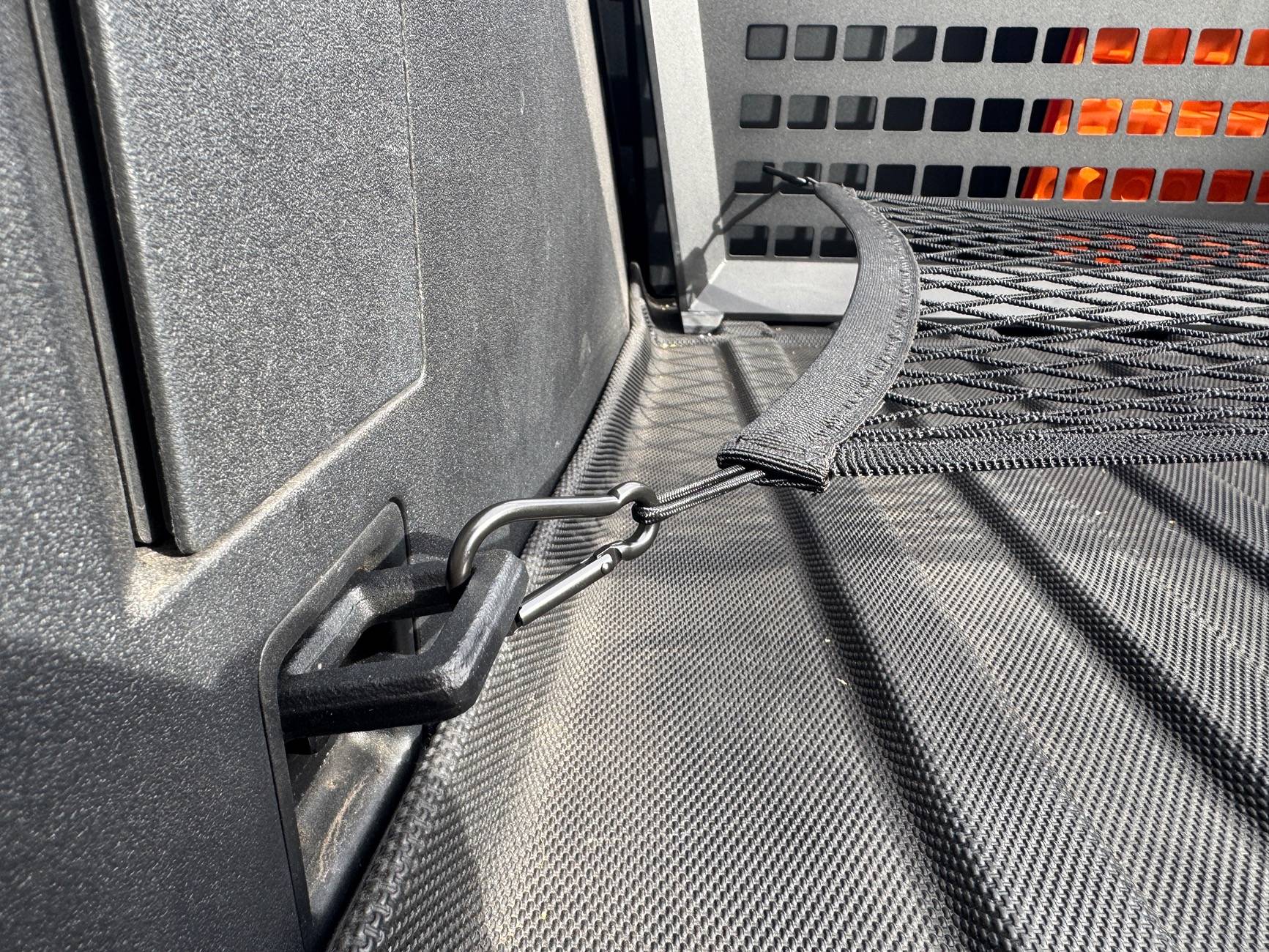 Tesla Cybertruck Basenor Cargo Mesh Installed and Ready to Go! IMG_4624