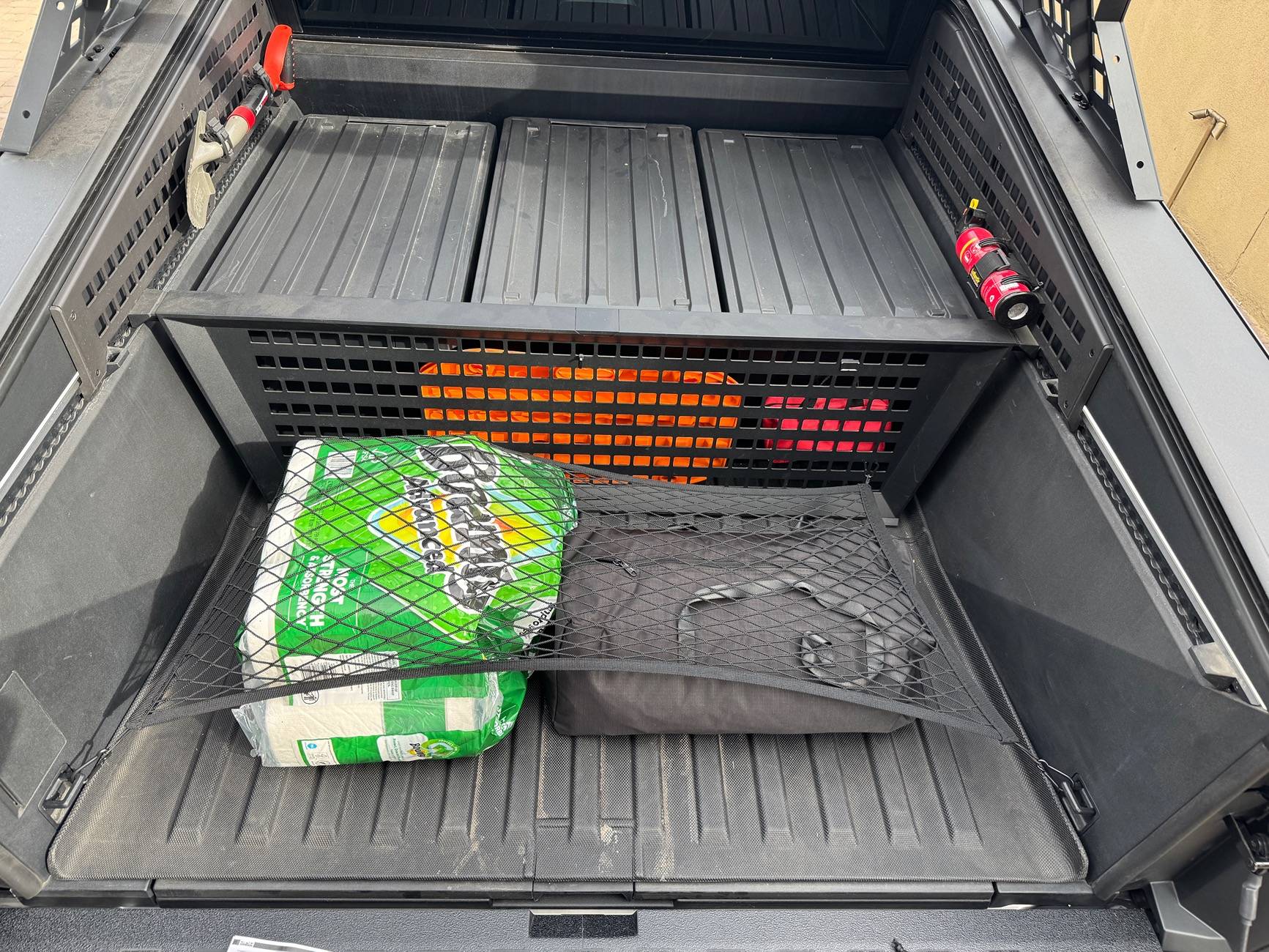 Tesla Cybertruck Basenor Cargo Mesh Installed and Ready to Go! IMG_4621